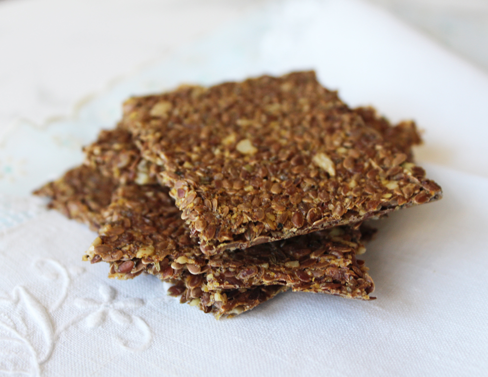 Raw Vegan Recipes: Italian Herb Flaxseed Crackers