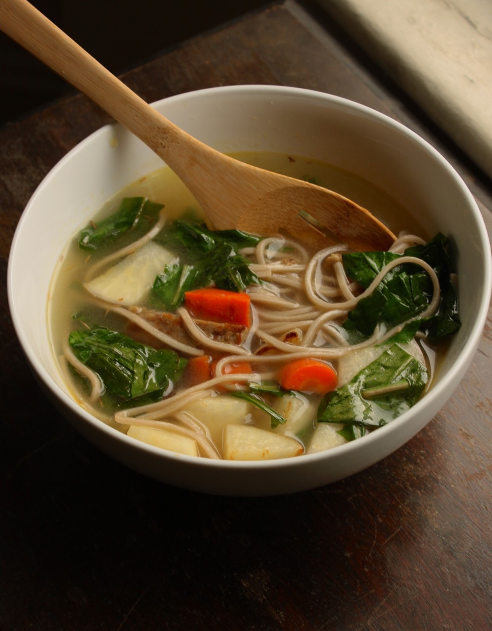 vegan-vegetable-soup-soba-noodles-seitan