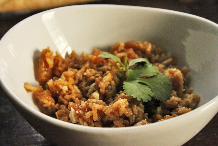 Healthy Dinner: Coconut Rice with Daikon Radish