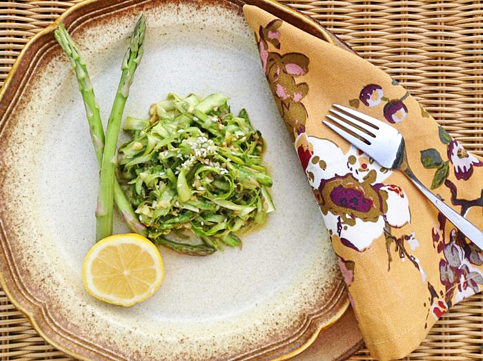 Vegan Salad Recipes: Lemony Shaved Asparagus