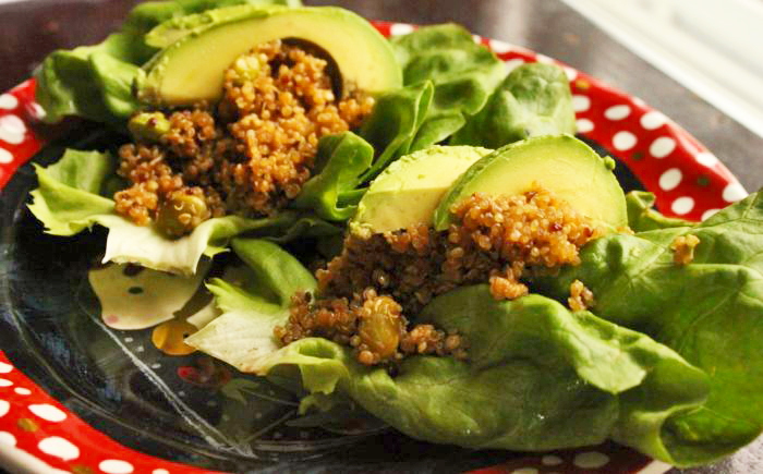 Healthy Dinner: Teriyaki Quinoa Lettuce Wraps With Edamame