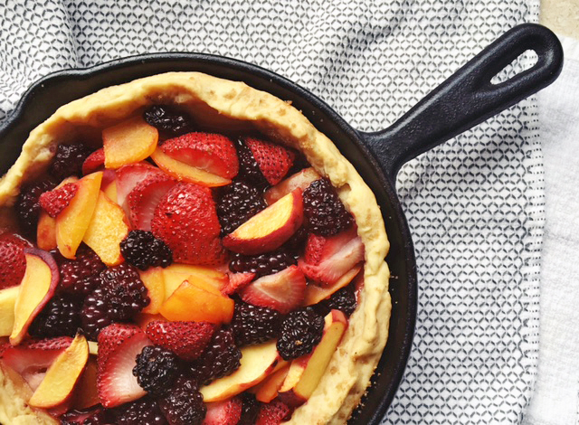 Vegan Dessert Recipes: Open Faced Fresh Fruit Pie