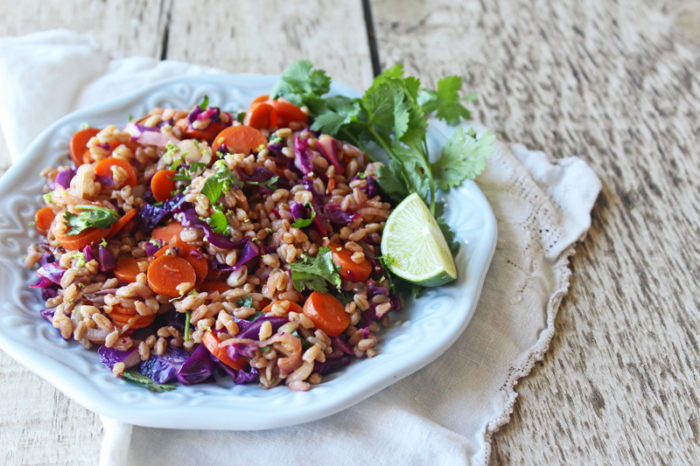 Healthy Dinner: Hearty Carrot and Farro Salad