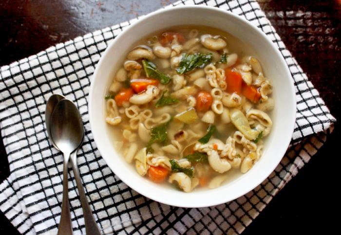 Vegan Soup Recipes: Artichoke Leek & Pasta Soup
