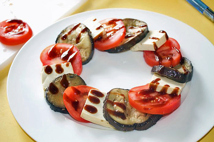 Vegan Appetizer Recipes: Eggplant Caprese