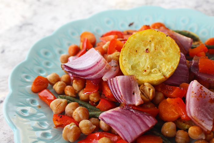 Healthy Dinner: Vegan Rainbow Veggie Roast