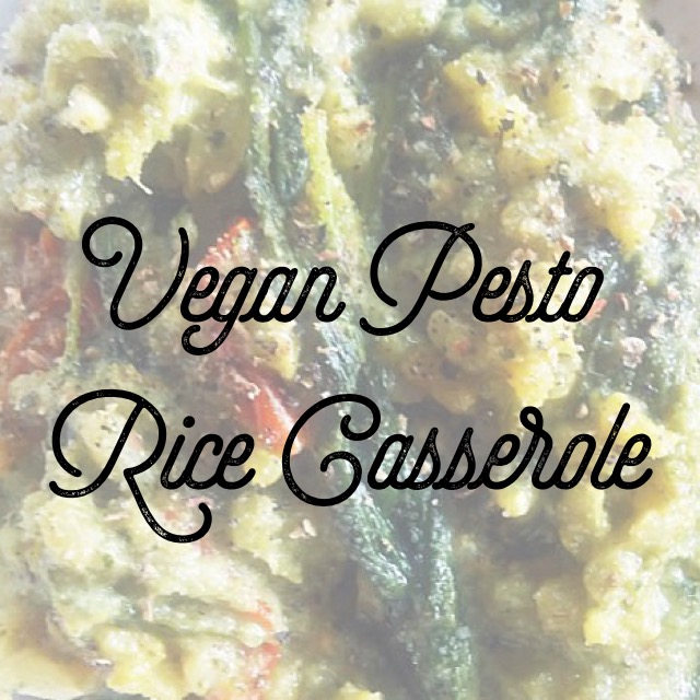 Healthy Dinner: Vegan Pesto Rice Casserole