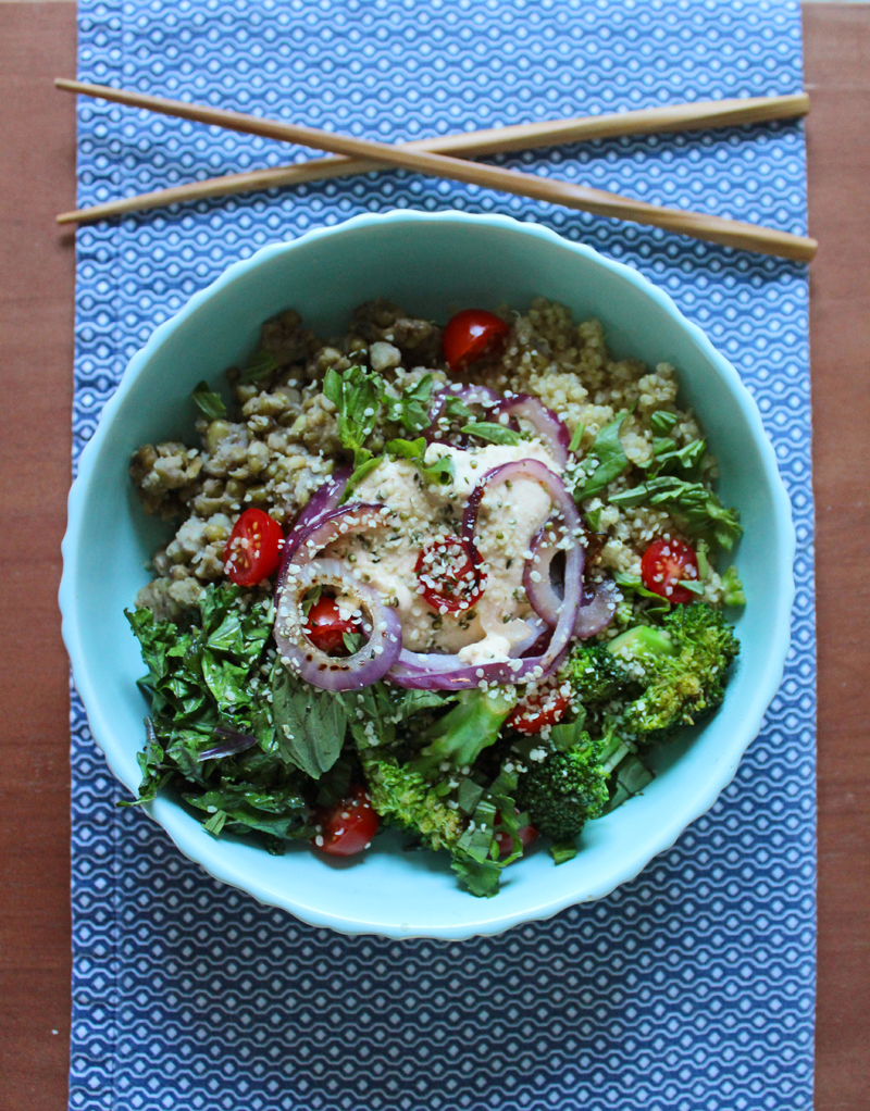 Healthy Dinner: Zesty Greens Buddha Bowl