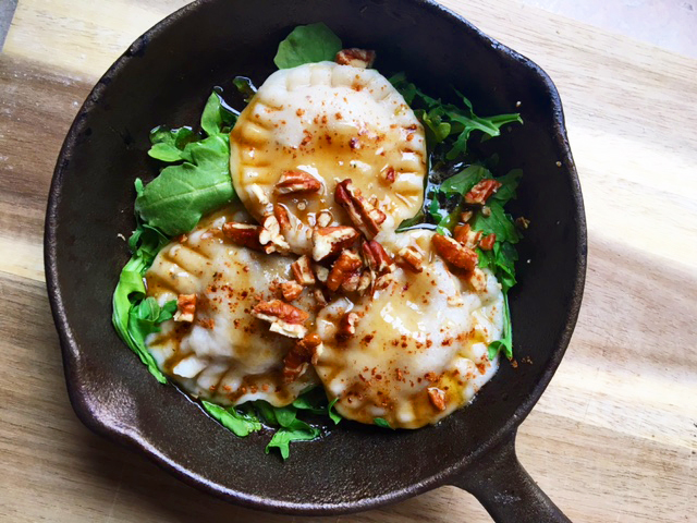 Healthy Dinner: Rosemary Sage Pumpkin Raviolis