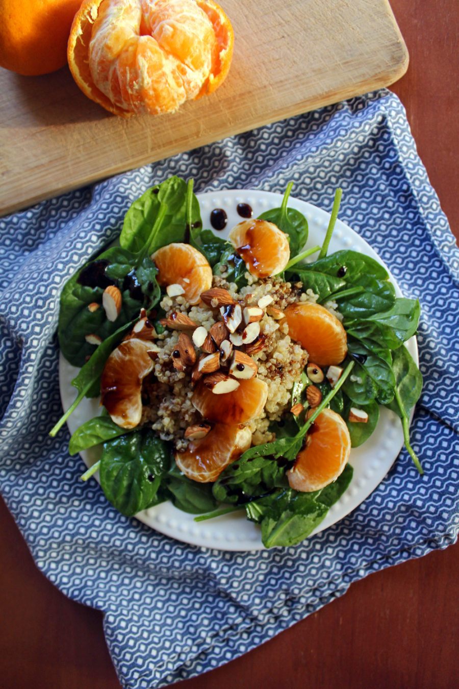 Vegan Salad Recipes: Quinoa & Orange Spinach Salad