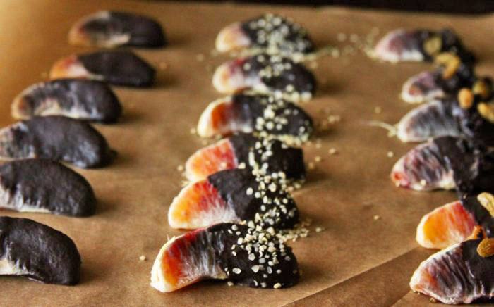 Vegan Dessert Recipes: Chocolate Dipped Blood Oranges