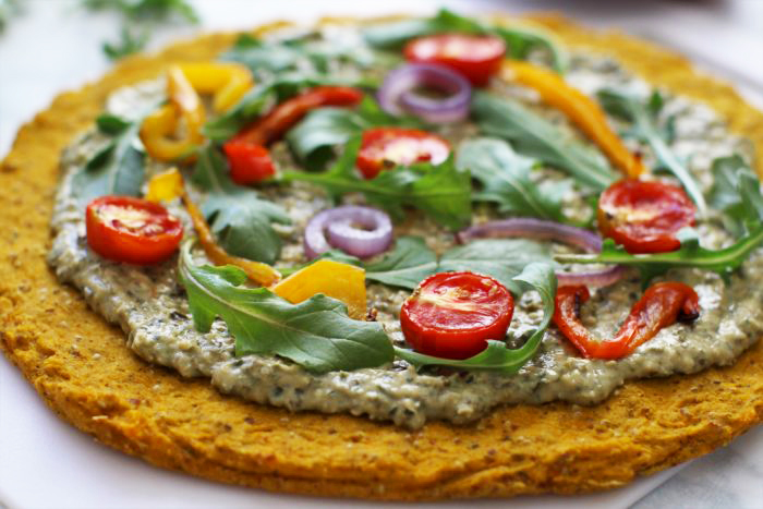 Gluten-Free Vegan Recipes: Butternut Squash Pesto Pizza