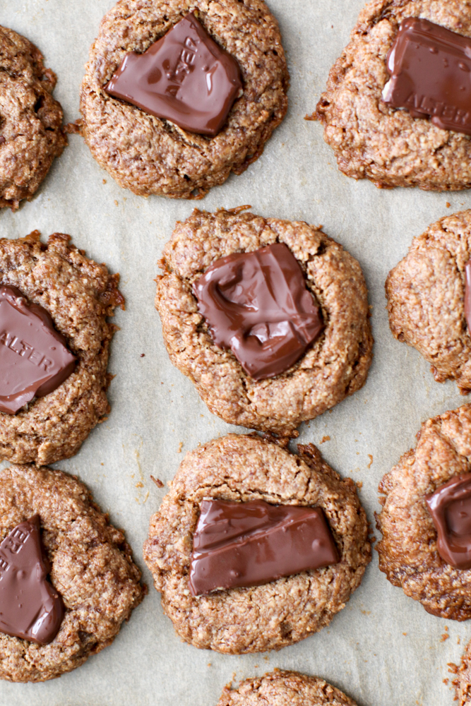 Four Ingredient Peanut Butter "Kiss" Cookies