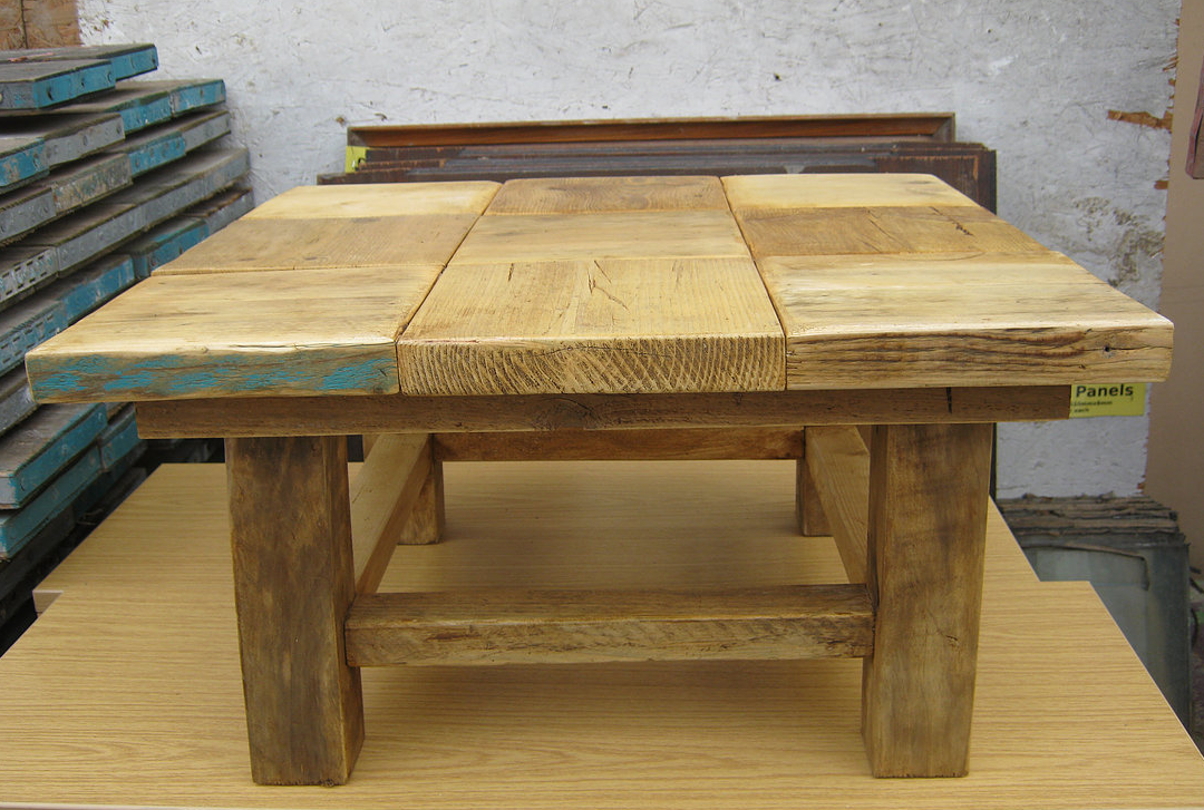 reclaimed wood table