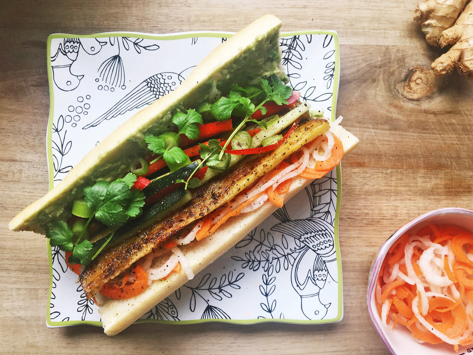 Vegan Sandwich Recipes: Eggplant Banh Mi