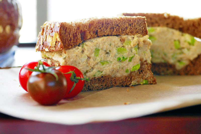 Vegan Sandwich Recipes: Deli-Style Tuna Sandwich With Cashew Mayo