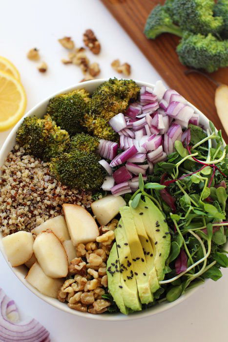 Vegan Salad Recipes: Detox Salad with Lemon Tahini Dressing
