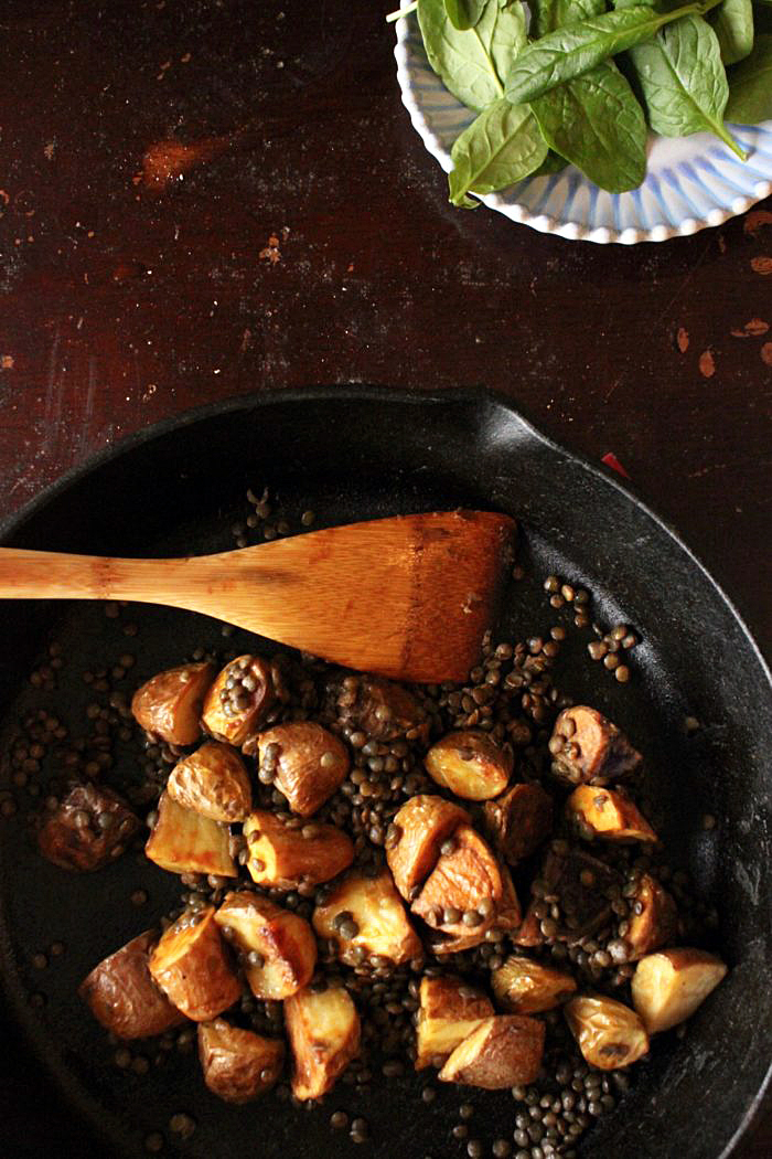 Healthy Sides: Warm Maple Mustard Potato and Lentil Salad