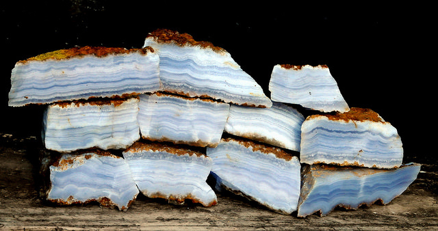 blue lace agate crystals