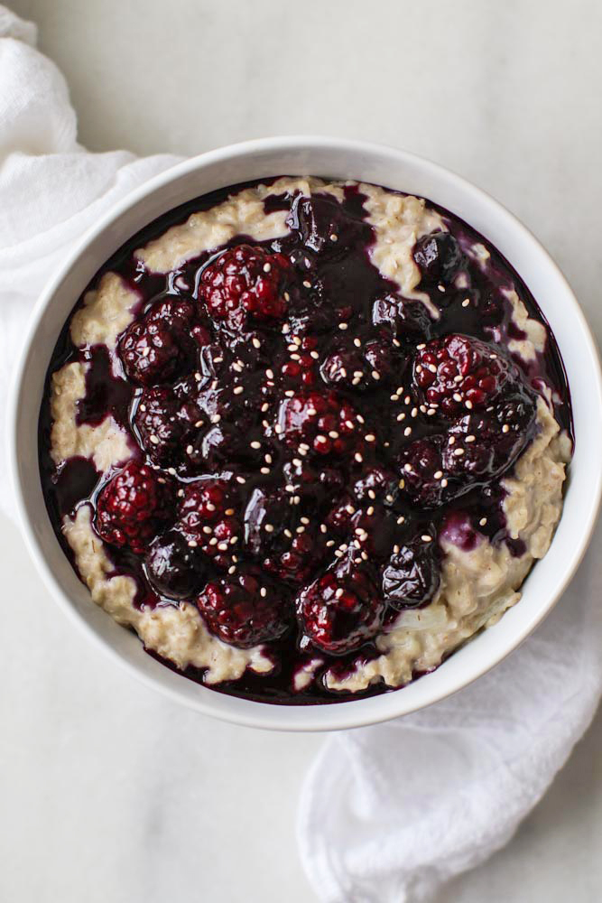 Vegan Blueberry Pie Oatmeal