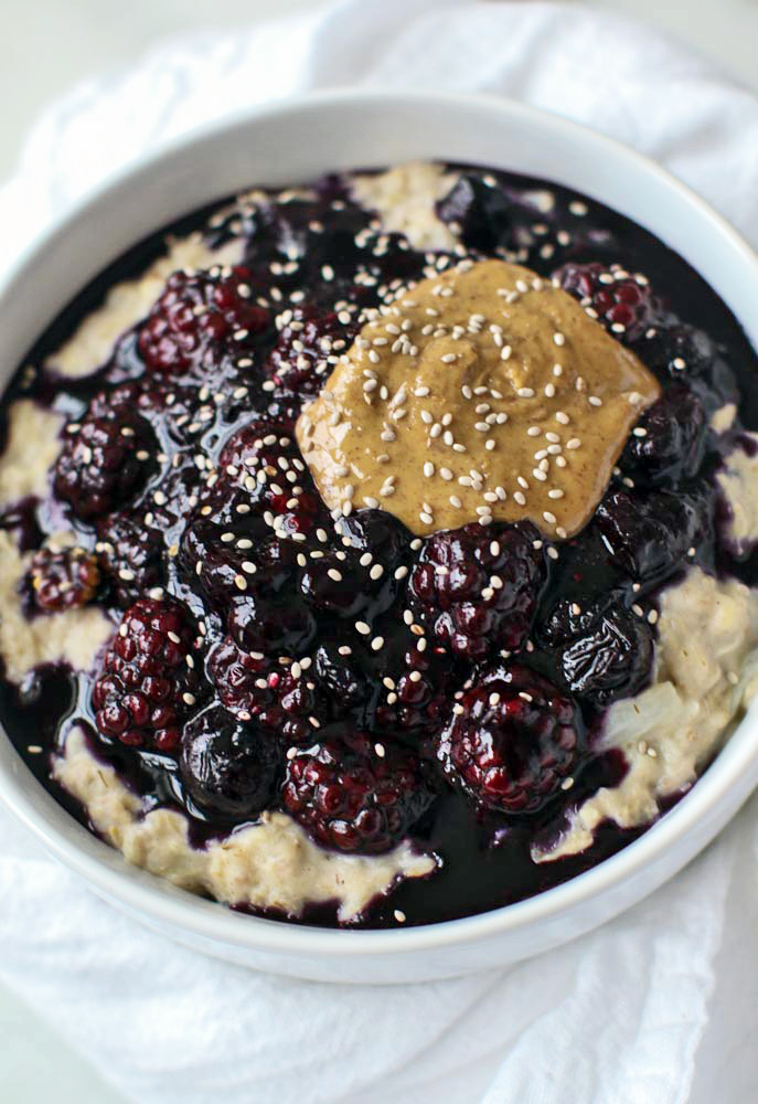 Vegan Blueberry Pie Oatmeal