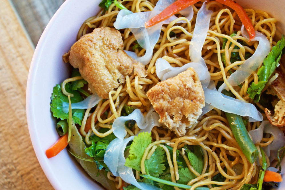 Vegan Vietnamese Pan Fried Noodles