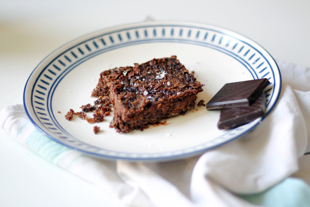 Gluten-Free Vegan Dark Chocolate & Sea Salt Flapjacks