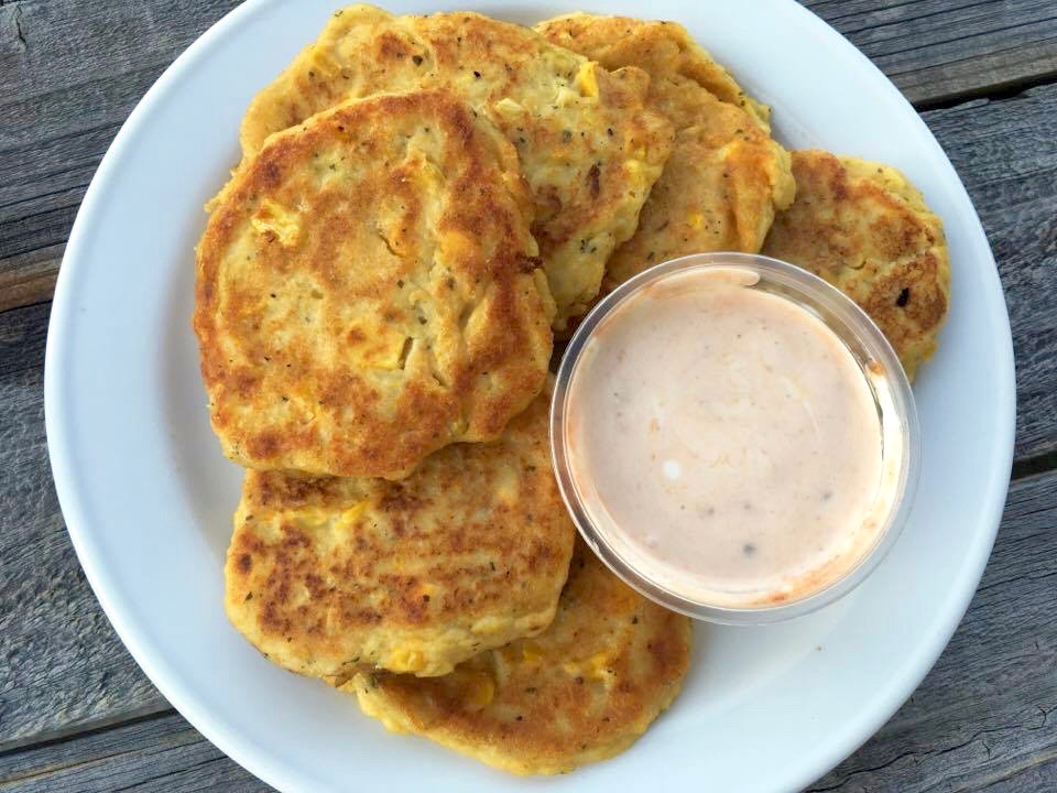 Incredible Corn Fritters With Dip