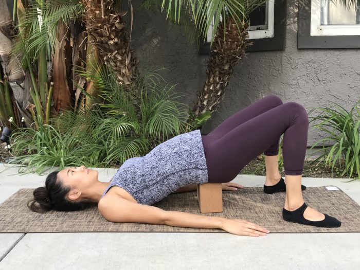 yoga block for posture