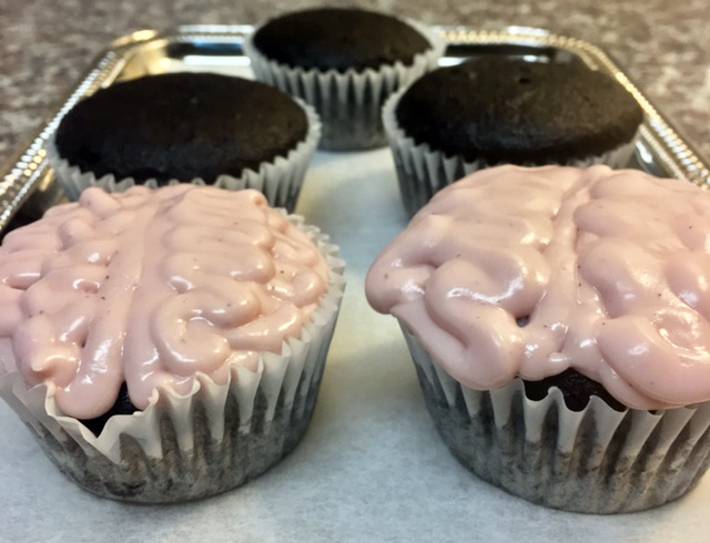 Vegan Halloween Recipes: Chocolate Brain Cupcakes