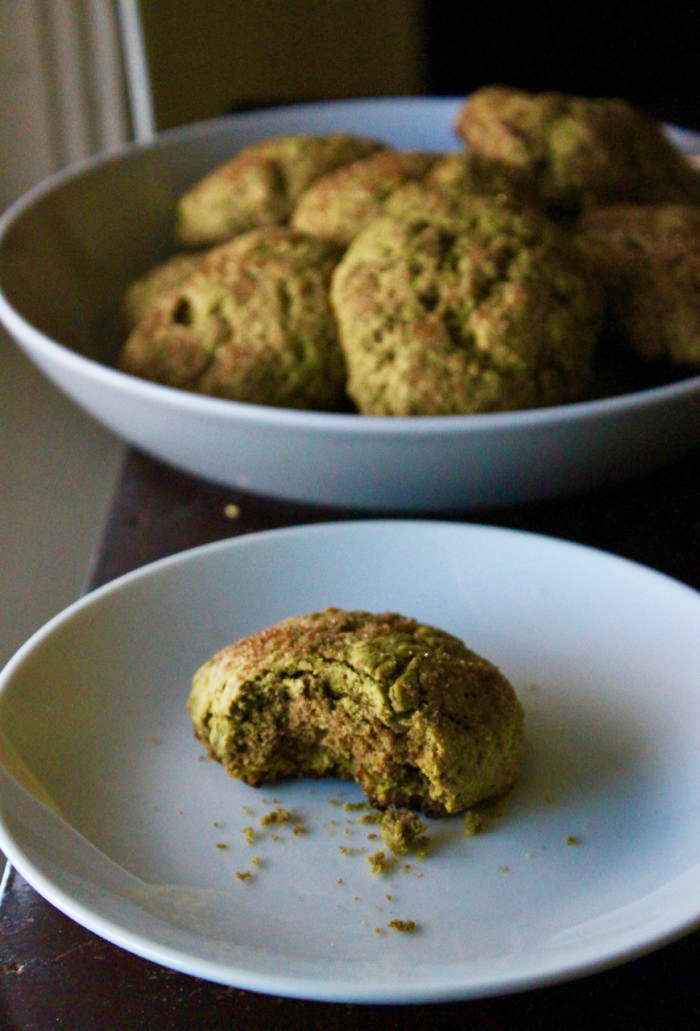 Vegan Matcha Sugar Cookies