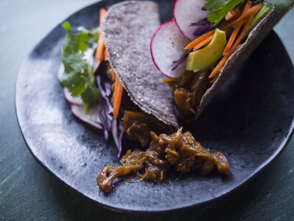 Vegan Asian BBQ Jackfruit Tacos