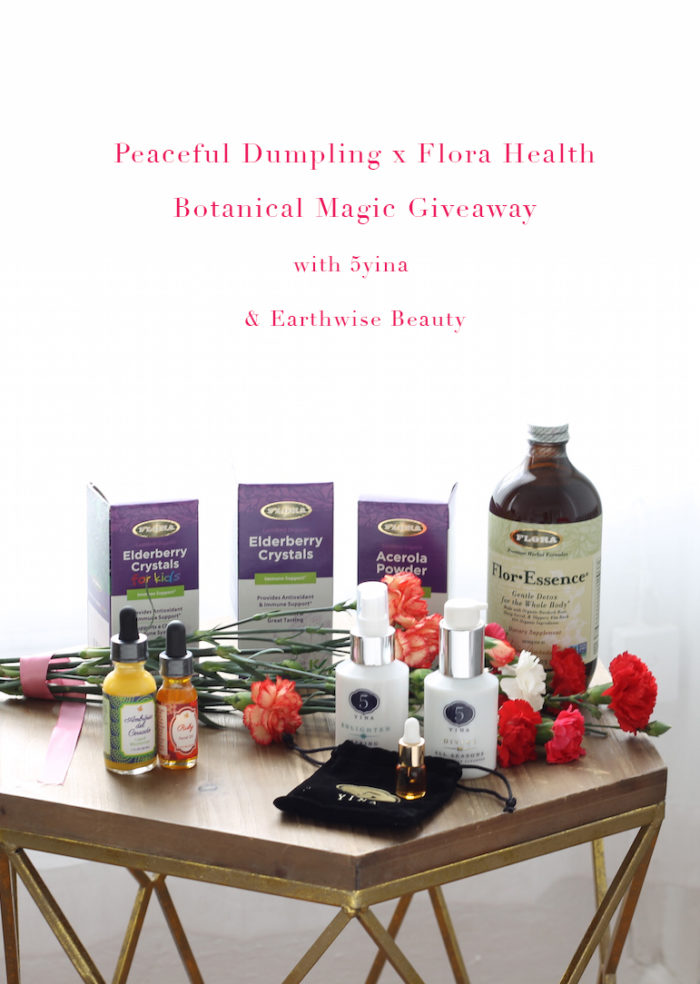 *Botanical Magic* Giveaway Featuring Flora Health, 5yina & Earthwise Beauty