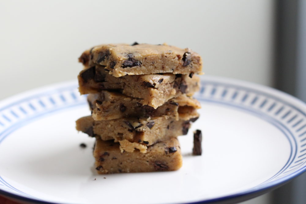 Gluten-Free Almond & Cacao Vegan Cookie Dough Slices