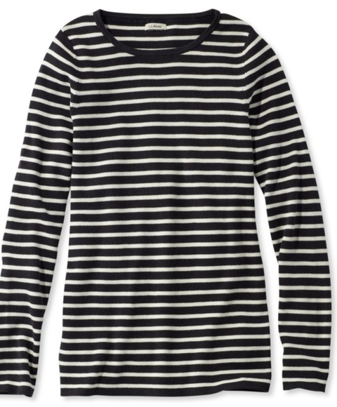 LLBean-striped-sweater
