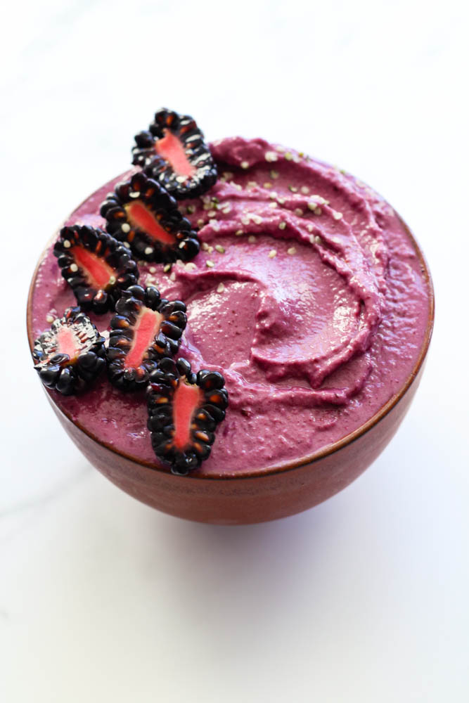 Protein-Packed Omega-3 Blackberry Smoothie Bowl