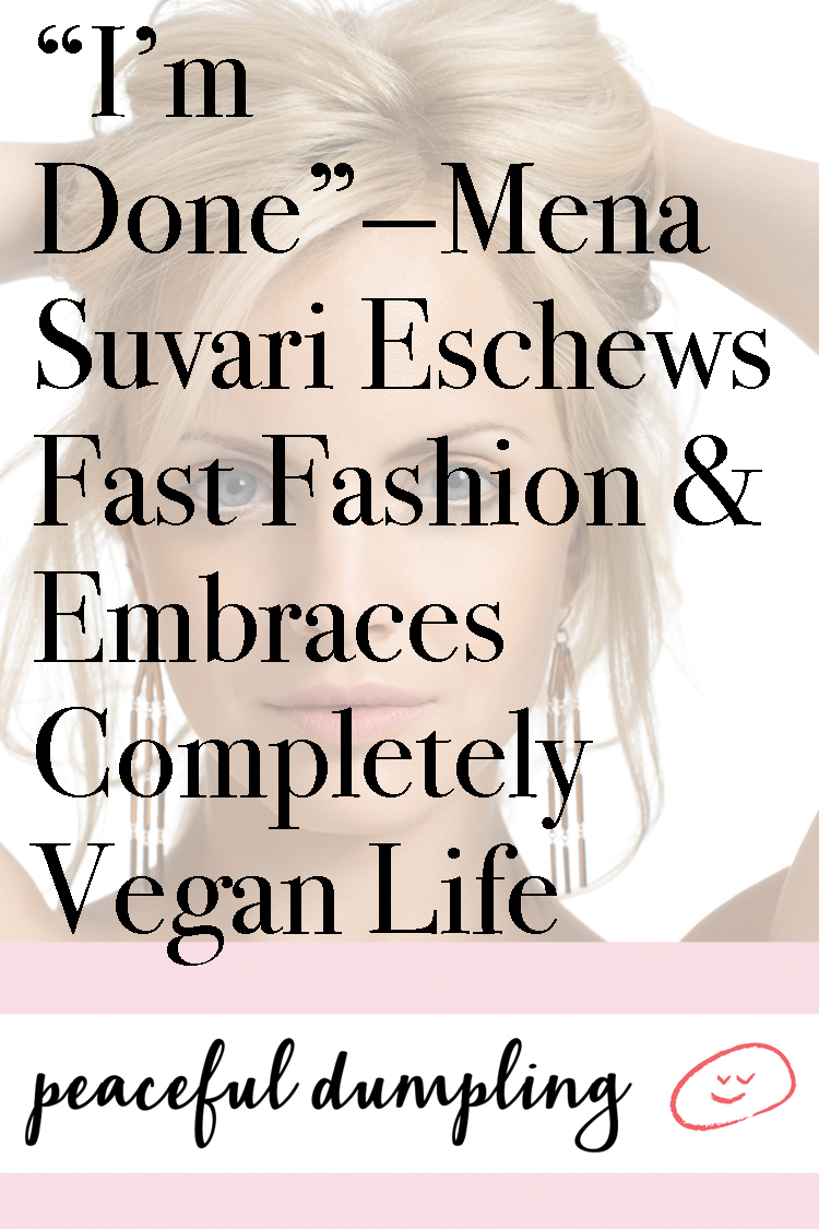 “I’m Done”—Mena Suvari Eschews Fast Fashion & Embraces Completely Vegan Life