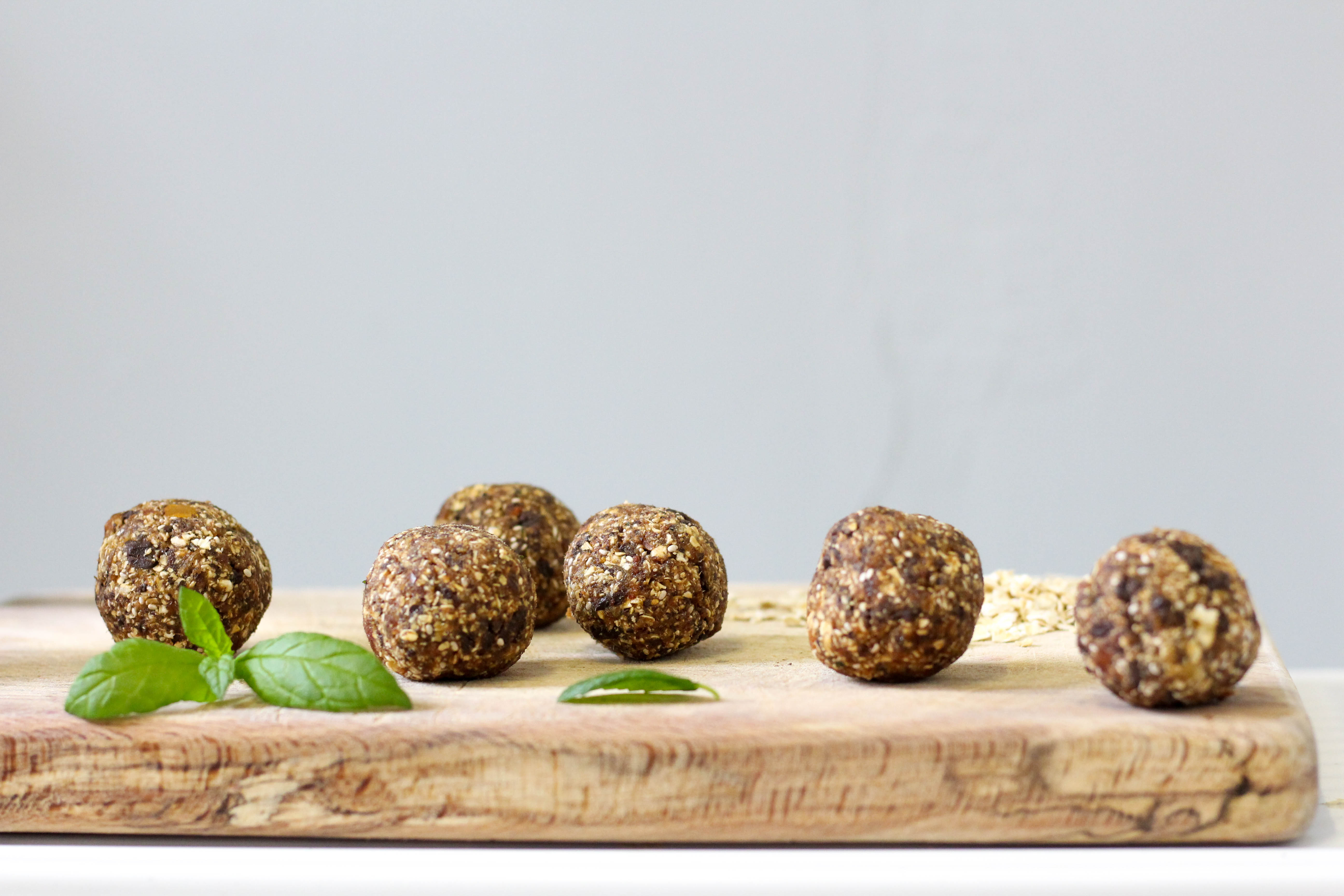 Vegan & GF Mint Chocolate Chip Energy Balls