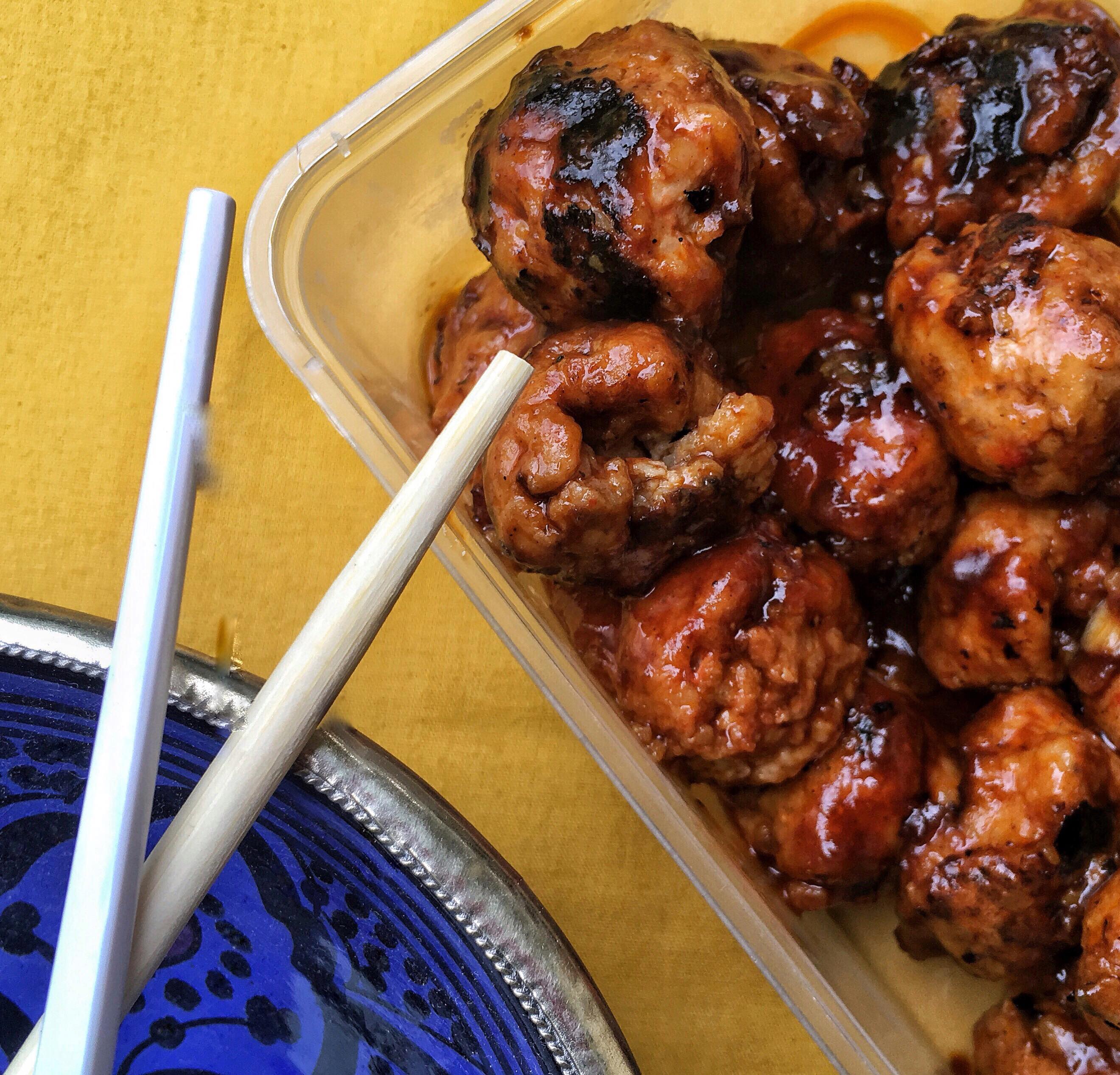 Twice-Cooked Veggie Balls With Manchurian Sauce