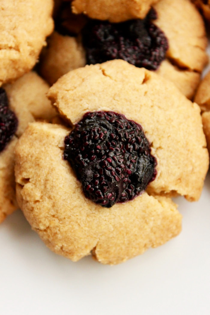 Vegan Blueberry Thumbprint Cookies