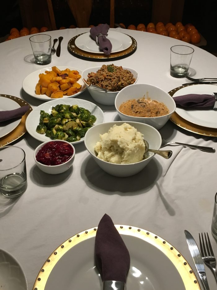 Vegan Thanksgiving Table