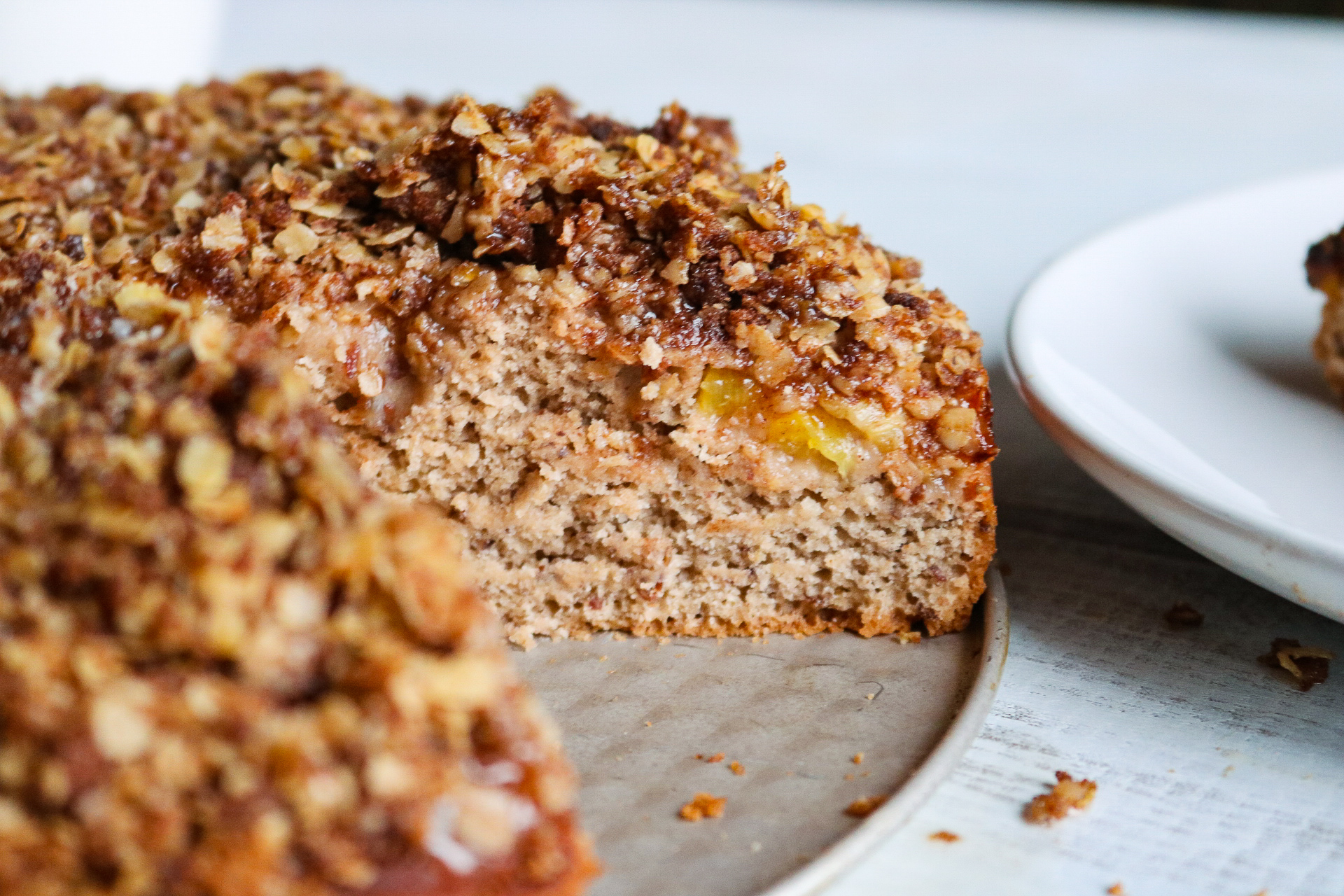 Vegan Peach Coffee Cake