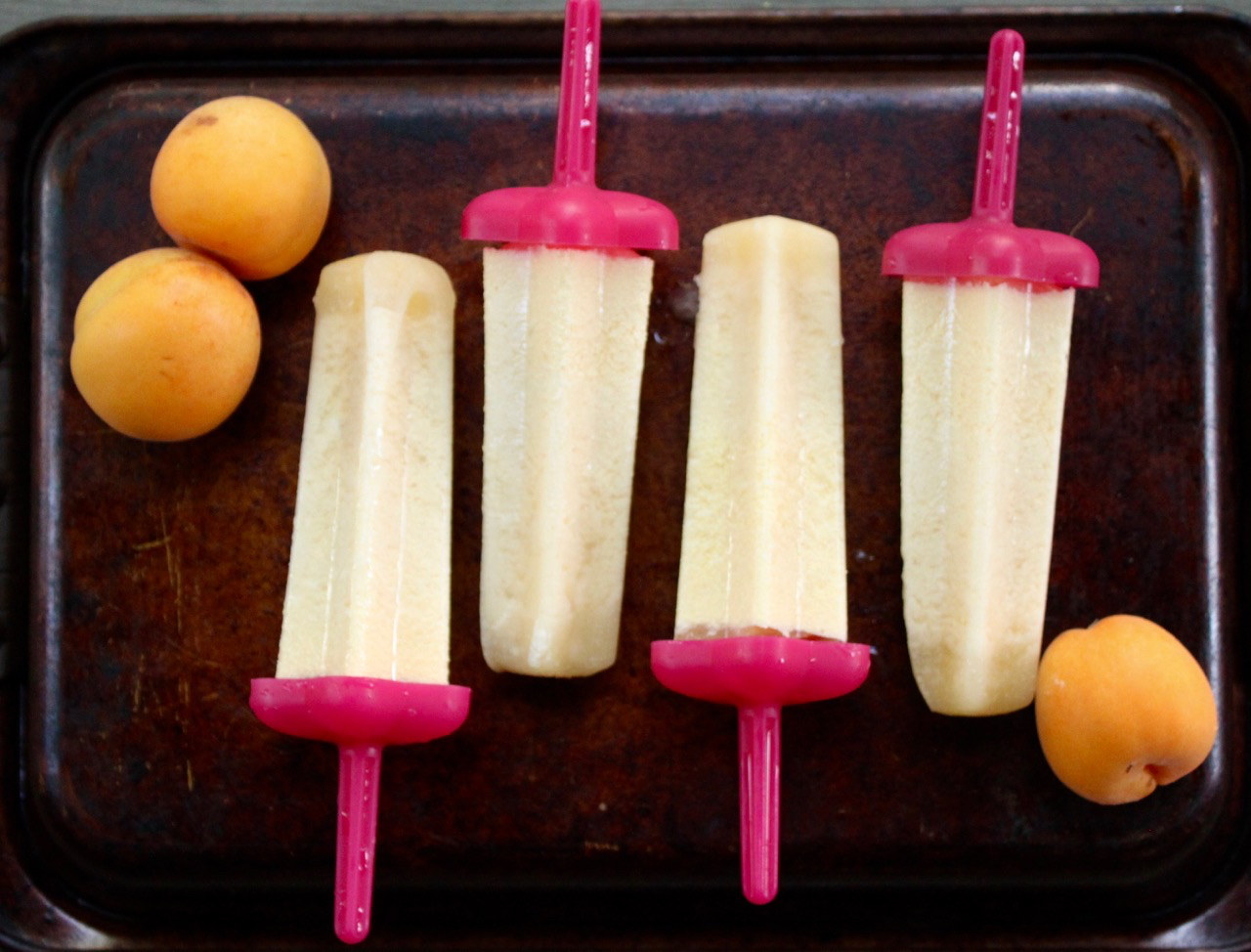 Vegan Coconut Apricot Ginger Popsicles