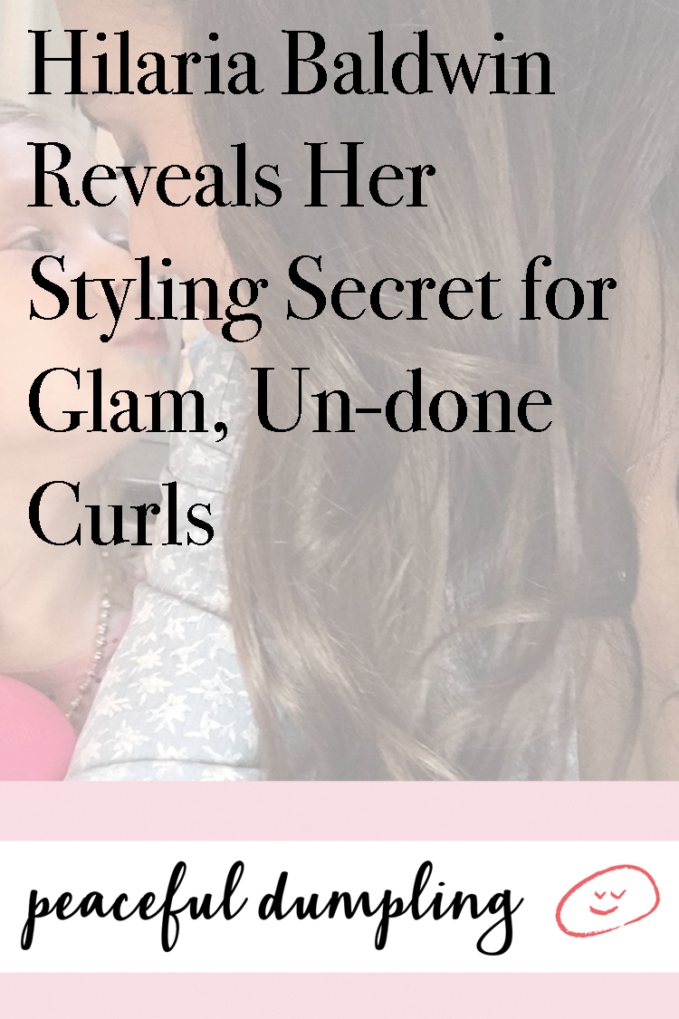 Hilaria Baldwin Reveals Her Styling Secret for Glam, Un-done Curls