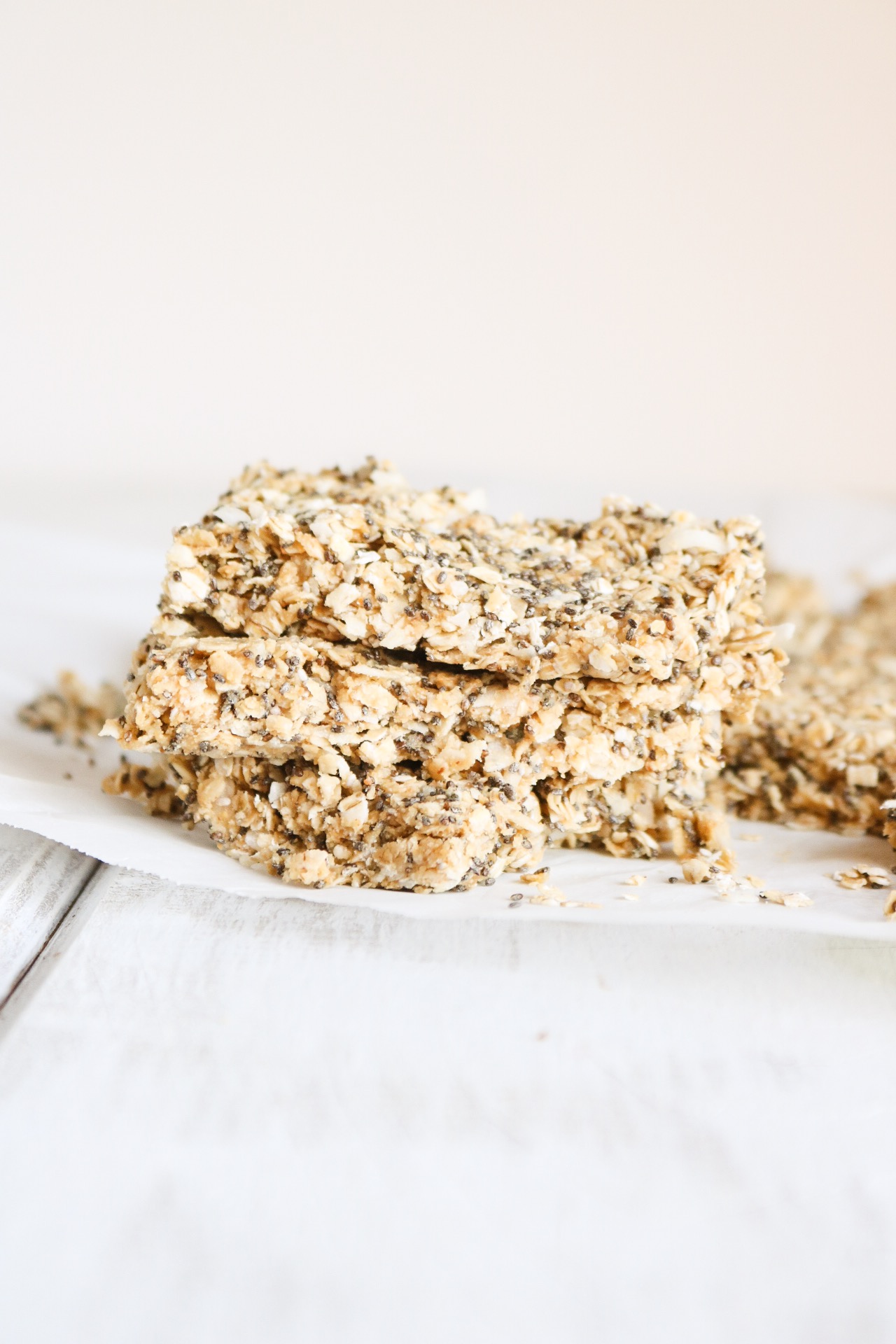 Vegan No Bake Breakfast Bars with Nut Butter and Coconut