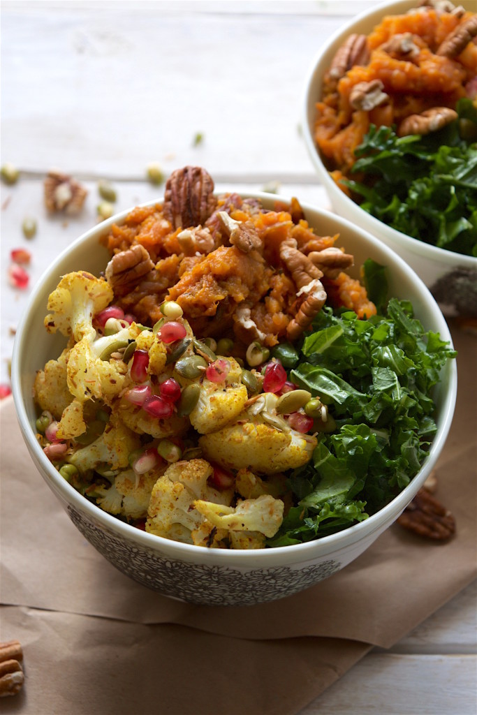 Café Gratitude-Inspired Cauli, Kale & Sweet Potato Bowl