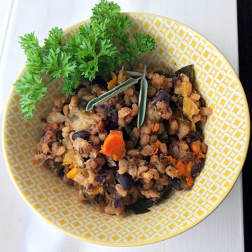 Hearty Veggie & Barley Casserole (With Pressure Cooker Option)