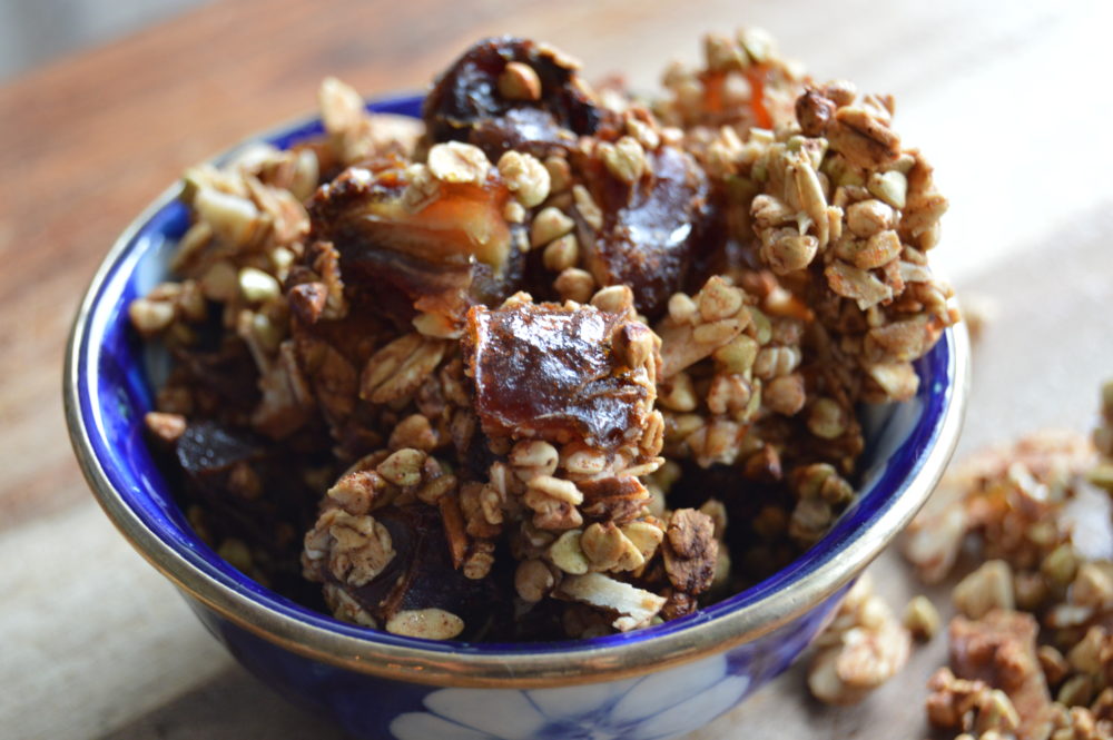 Vegan Buckwheat Date Granola With No Processed Sugar