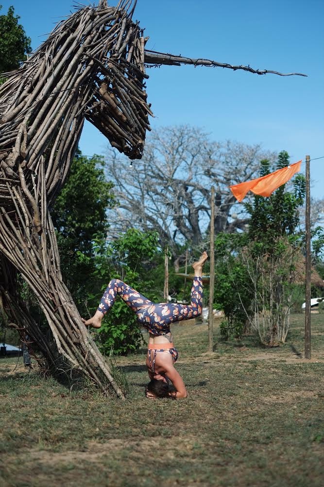 Yoga at Kilifi new year festival Kenya