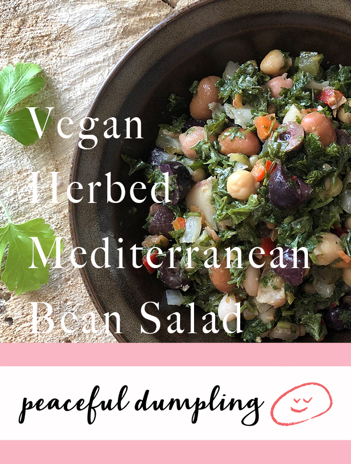 Herbed Mediterranean Mixed Bean Salad